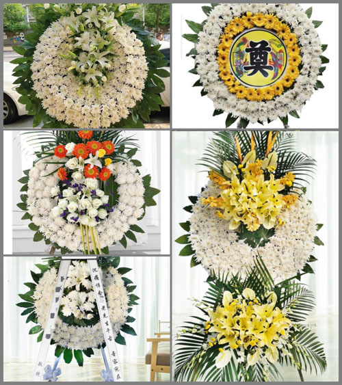 广东揭阳市普宁市大坝镇新东坑村花圈速递